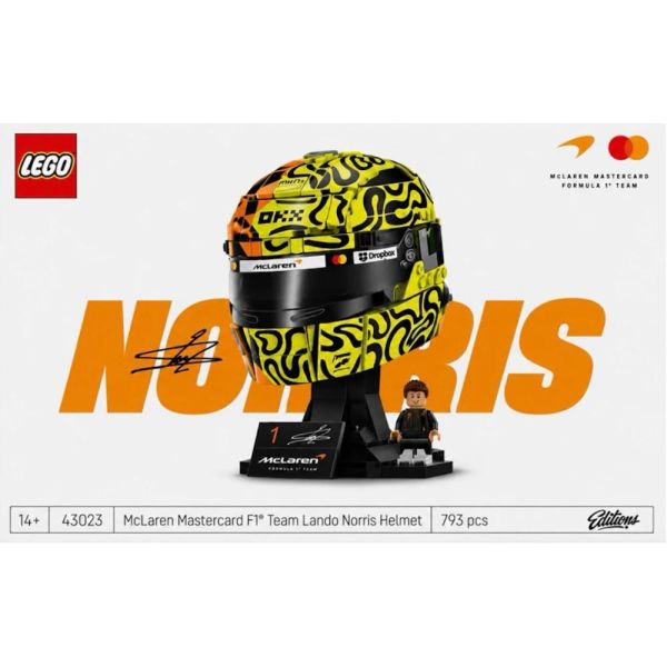 『現貨』  LEGO 43023	F1-蘭多·諾里斯 安全帽    盒組 