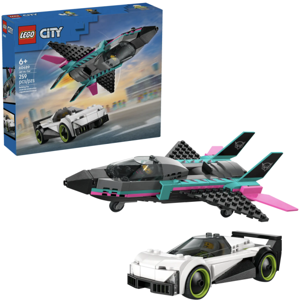 『現貨』LEGO 60489 City 噴射機 vs. 汽車 盒組 