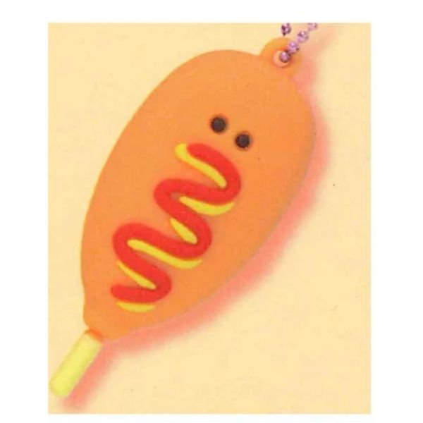 2A409『現貨』圓眼速食店立體軟膠吊飾 YELL 扭蛋 轉蛋 