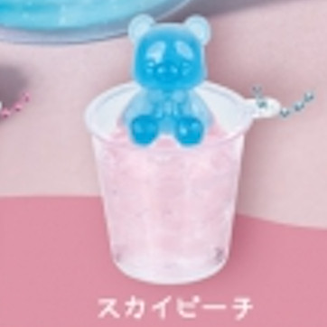 3A336『現貨』悠閒小熊手搖飲吊飾 YELL 扭蛋 轉蛋 