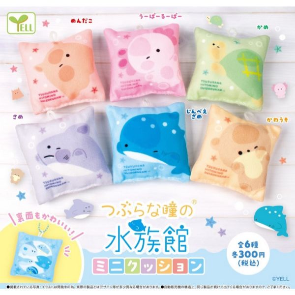 3A343『現貨』圓眼水族館方形玩偶吊飾 YELL 扭蛋 轉蛋 