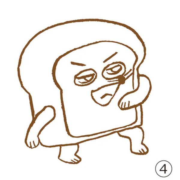 2A799『現貨』麵包小偷造型印章P3 Kenelephant 扭蛋 轉蛋 