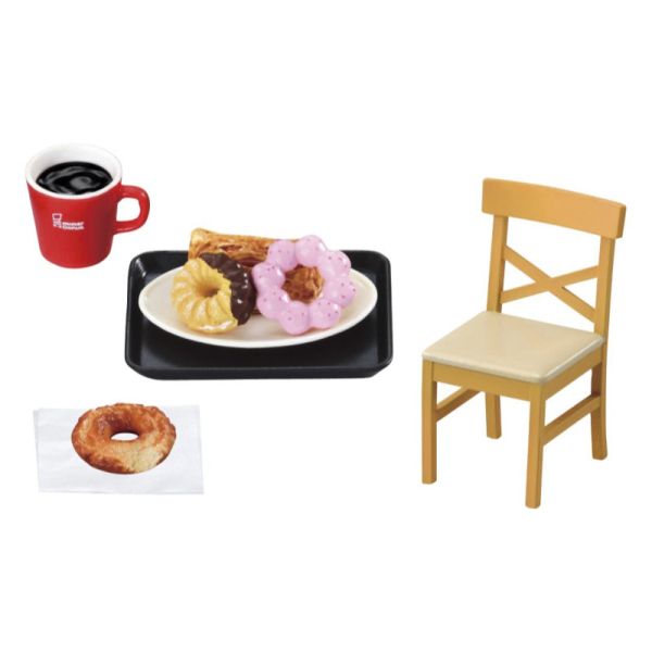 R360『現貨』Mister Donut 幸福的甜甜圈場景組 RE-MENT 盒玩 