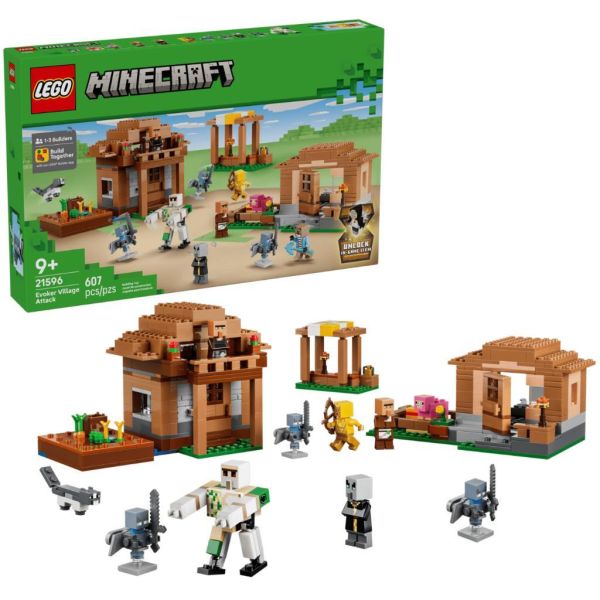 『現貨』  LEGO 21596	Minecraft-喚魔者進攻村莊    盒組 