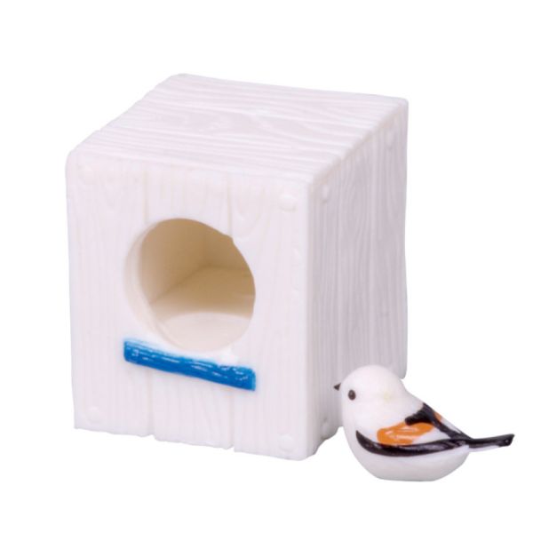 4A690『現貨』銀喉長尾山雀與巢箱P2 Tarlin 扭蛋 轉蛋 