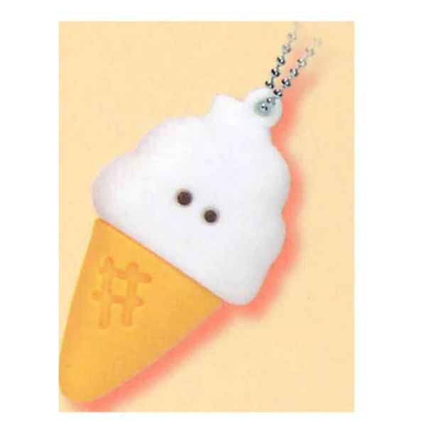 2A409『現貨』圓眼速食店立體軟膠吊飾 YELL 扭蛋 轉蛋 