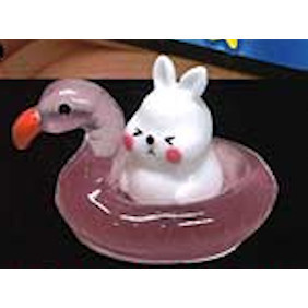 4A956『現貨』派對小動物蓄光泳圈公仔 AMUSE 扭蛋 轉蛋 