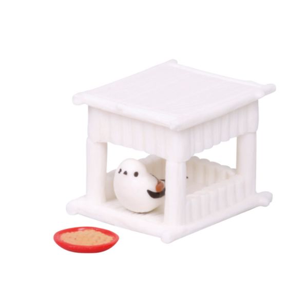 4A690『現貨』銀喉長尾山雀與巢箱P2 Tarlin 扭蛋 轉蛋 