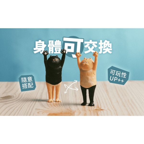 T073『現貨』貓的抱抱 路遙圓創 扭蛋 轉蛋 