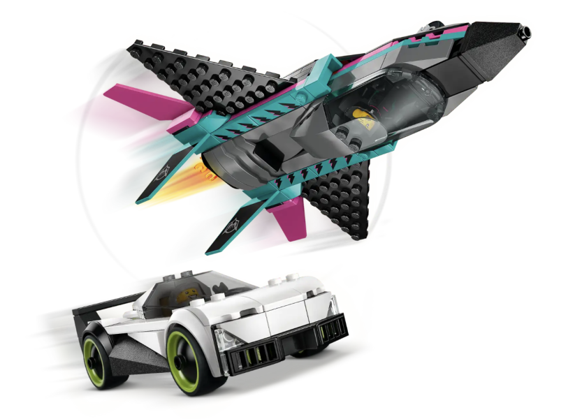 『現貨』LEGO 60489 City 噴射機 vs. 汽車 盒組 