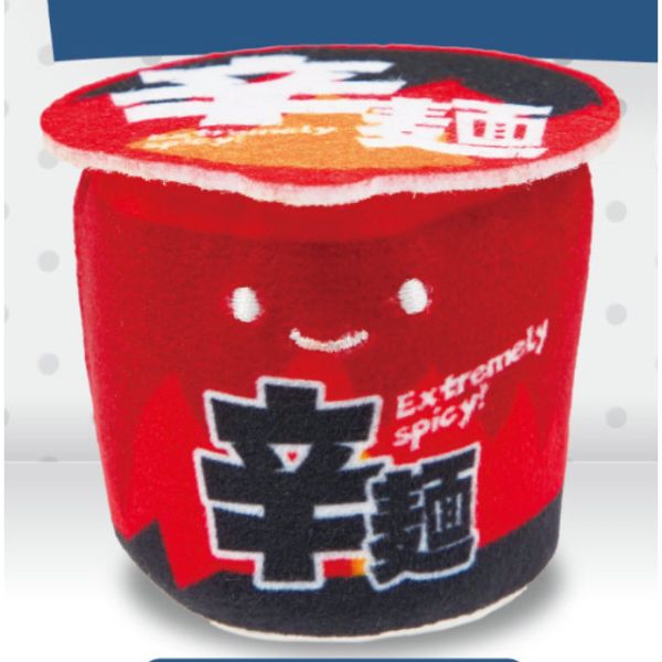 3A955『現貨』笑咪咪杯麵絨毛吊飾 Qualia 扭蛋 轉蛋 