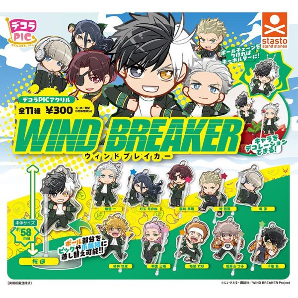 4A296『現貨』DECORA-PIC WIND BREAKER動畫裝飾壓克力 Standstones 扭蛋 轉蛋 