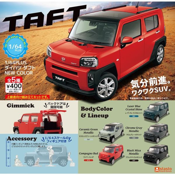 1A843『現貨』1比64 DAIHATSU TAFT-新色篇 Standstones 扭蛋 轉蛋 