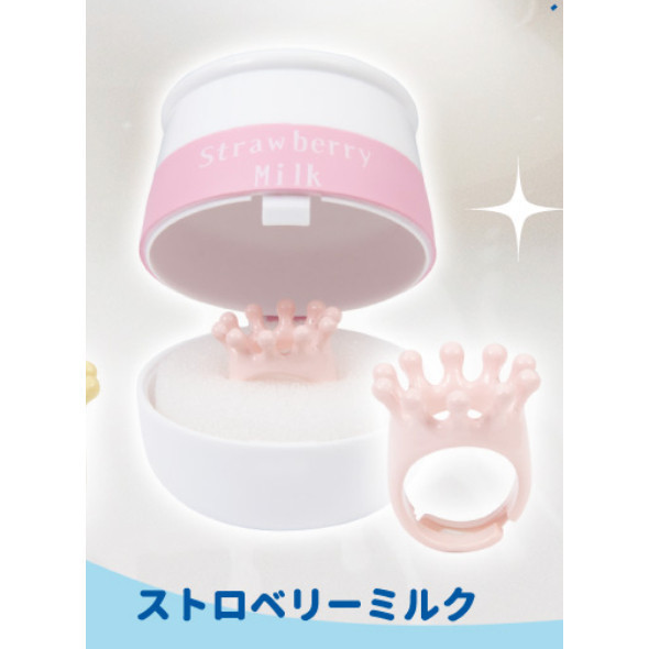 2A581『現貨』牛奶皇冠環保戒指 Qualia 扭蛋 轉蛋 