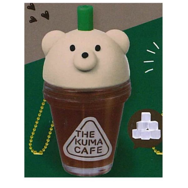 1A882『現貨』熊café蘇打＆咖啡吊飾 J.DREAM 扭蛋 轉蛋 