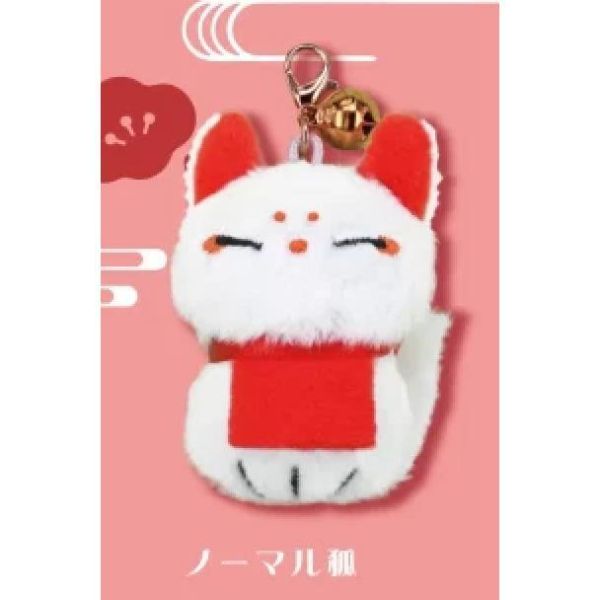 5A719『現貨』稻荷神狐狸玩偶吊飾  夢屋  扭蛋   轉蛋 