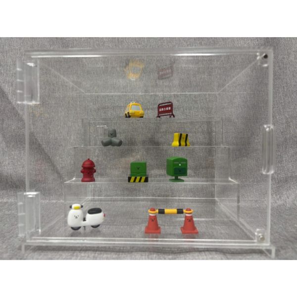 R321『現貨』磁吸透明公仔展示盒 含階梯 可疊高 收藏盒 展示盒 