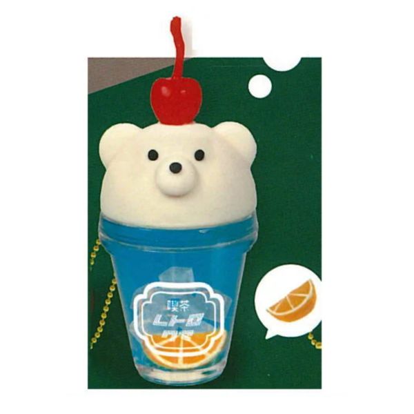 1A882『現貨』熊café蘇打＆咖啡吊飾 J.DREAM 扭蛋 轉蛋 