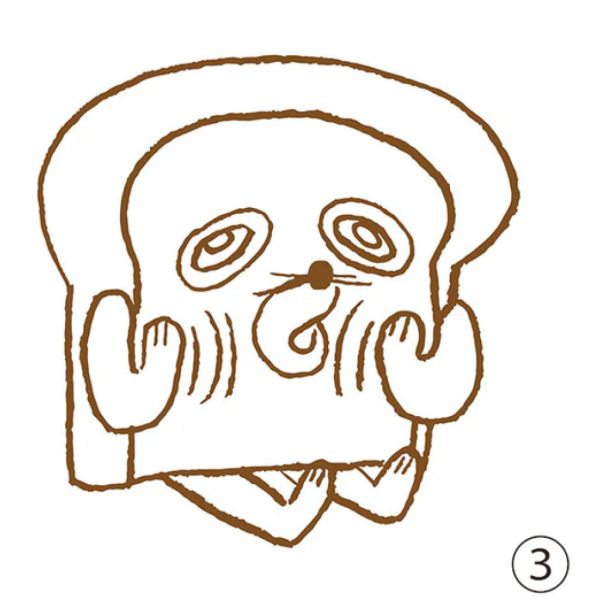 2A799『現貨』麵包小偷造型印章P3 Kenelephant 扭蛋 轉蛋 