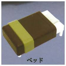 egb160『現貨』商用旅館場景組 棉被 電視 冰箱 床 電話 桌子 椅子 模型 扭蛋 轉蛋 