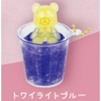 3A336『現貨』悠閒小熊手搖飲吊飾 YELL 扭蛋 轉蛋 