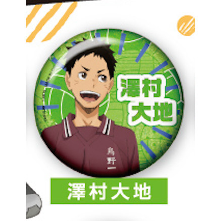 4A101『現貨』排球少年回憶徽章 T-ARTS 扭蛋 轉蛋 