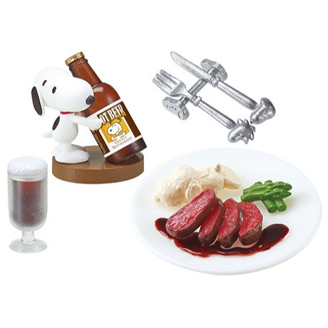 R207『現貨』史努比餐廳場景組 RE-MENT 盒玩 