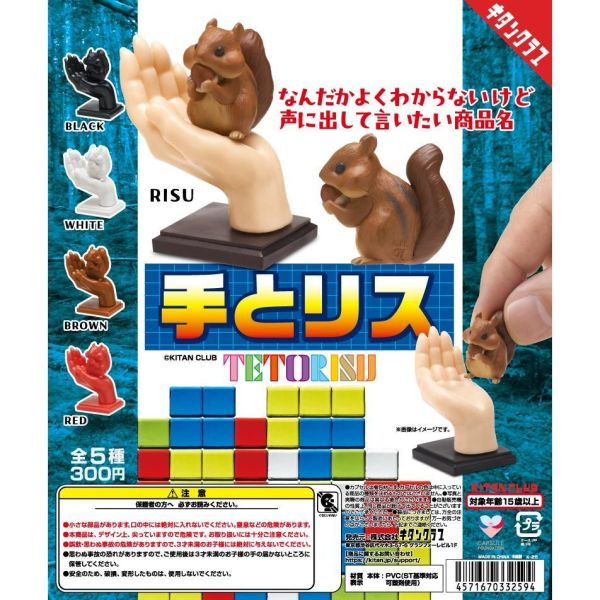 5A610『現貨』手上松鼠    KITAN   扭蛋   轉蛋 