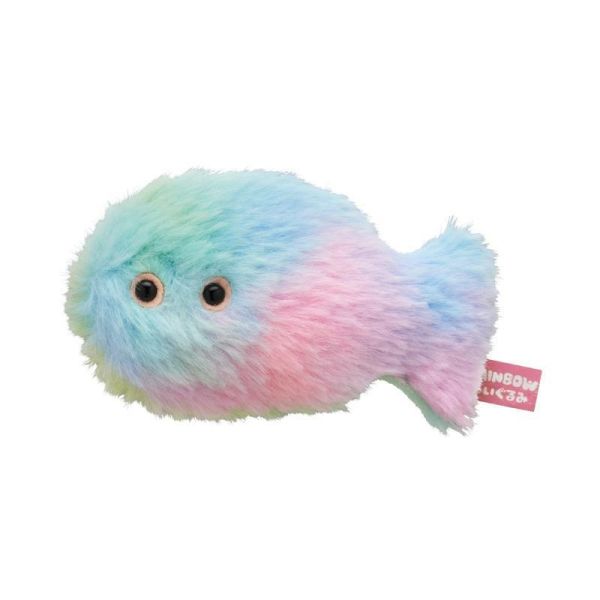 5A168『現貨』柔軟彩虹玩偶吊飾 海洋生物    KITAN   扭蛋   轉蛋 