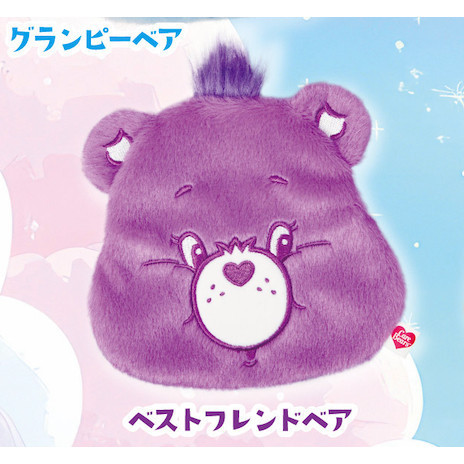 4A536『現貨』Care Bears大臉小物包 Qualia 扭蛋 轉蛋 