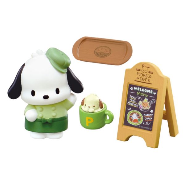 R222『現貨』稍微繞道的帕恰狗咖啡場景組 RE-MENT 盒玩 