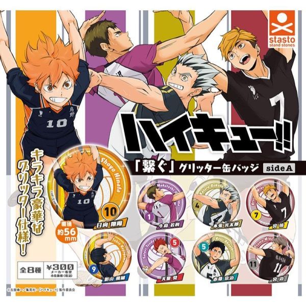 5A287『現貨』排球少年角色閃亮徽章-sideA  Standstones  扭蛋   轉蛋 