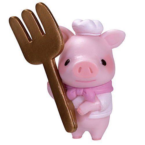 egb378『現貨』貪吃小豬公仔 扭蛋 轉蛋 