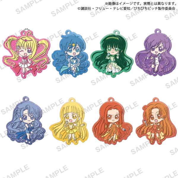 2A212『現貨』真珠美人魚閃亮軟膠吊飾 BUSHIROAD 扭蛋 轉蛋 