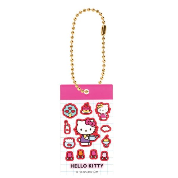 5A431『現貨』Hello Kitty貼紙風壓克力吊飾    KOROKORO   扭蛋   轉蛋 