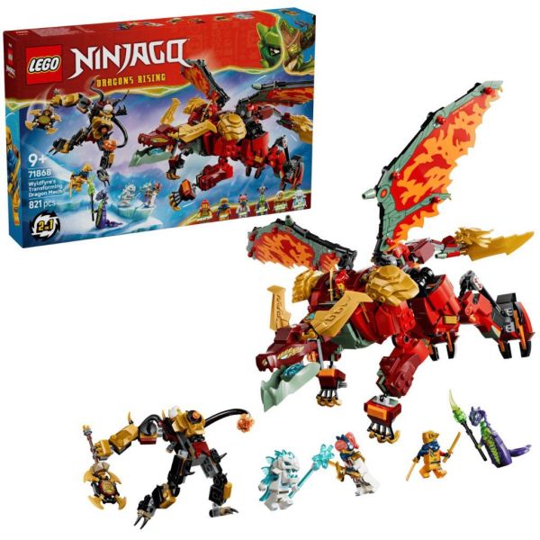 『現貨』  LEGO 71868	Ninjago-野火的變形猛龍機械人    盒組 
