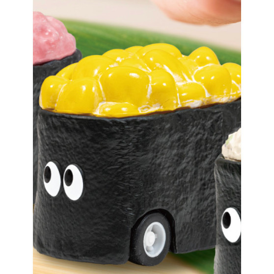 4A892『現貨』軍艦壽司迴力車 Qualia 扭蛋 轉蛋 