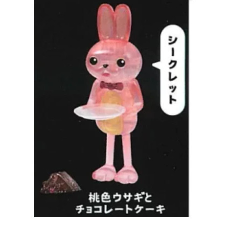 1A919『現貨』可撥兔-透明篇 Qualia 扭蛋 轉蛋 