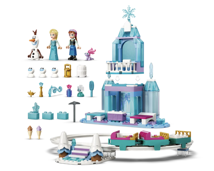 『現貨』LEGO 43281 DISNEY 艾莎的冰雪城堡和雪橇大冒險  盒組 