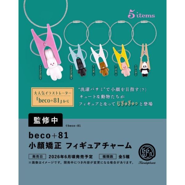 『預購』6月  beco+81小顏矯正公仔吊飾   Kenelephant  扭蛋   轉蛋 