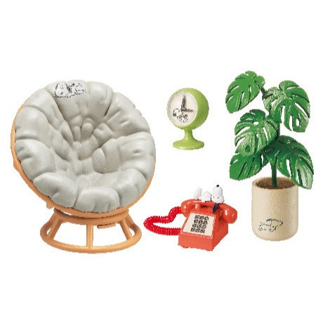 R291『現貨』史努比週末溫馨房場景組 RE-MENT 盒玩 