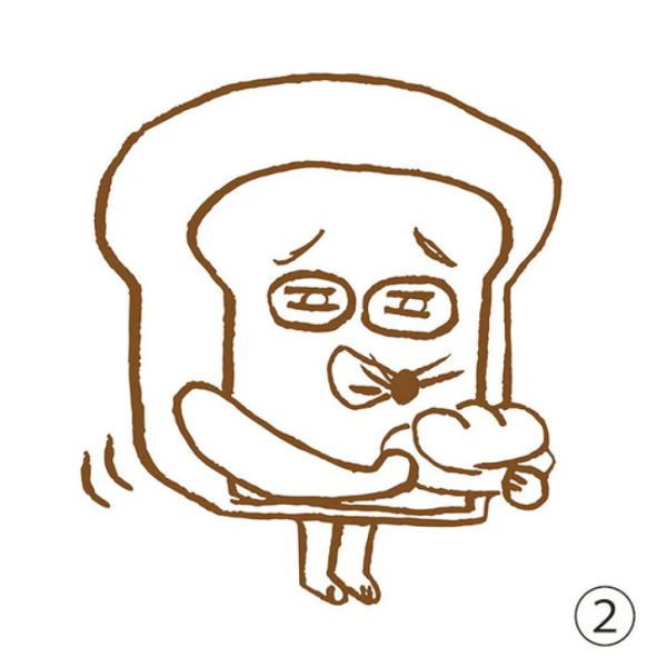 2A799『現貨』麵包小偷造型印章P3 Kenelephant 扭蛋 轉蛋 