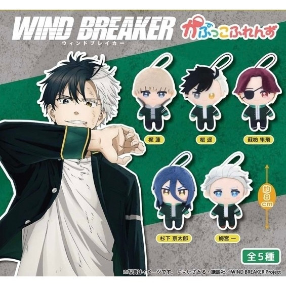 2A847『現貨』WIND BREAKER角色扭蛋玩偶吊飾 Fukuya 扭蛋 轉蛋 