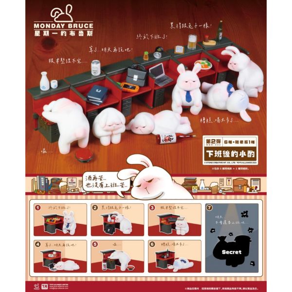 R75『現貨』星期一的布魯斯P2 下班後的小酌 盒玩 盲盒 