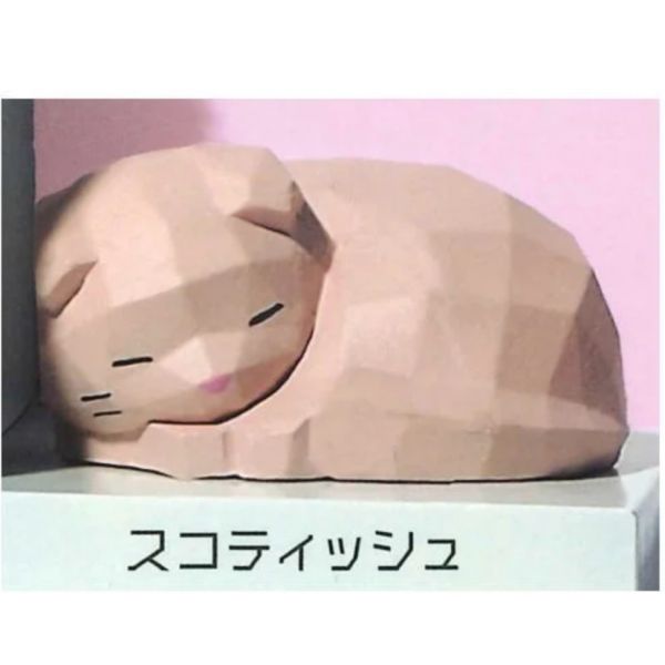 2A738『現貨』角角雕刻貓 YELL 扭蛋 轉蛋 