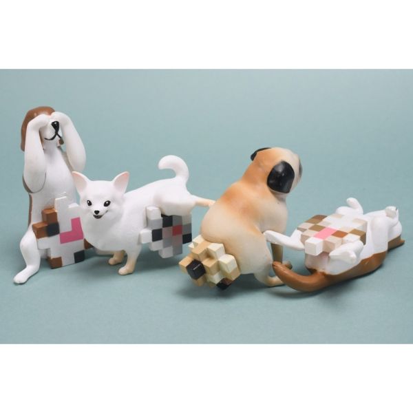 4A849『現貨』馬賽克狗狗 Bright Link 扭蛋 轉蛋 