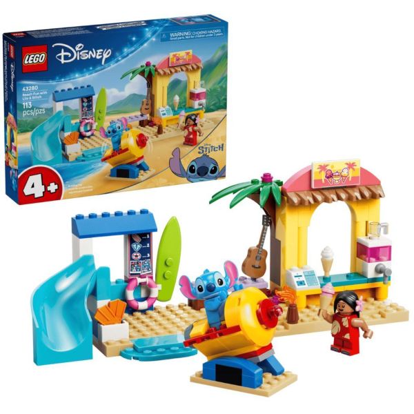 『現貨』  LEGO 43280	DISNEY-莉蘿和史迪奇樂遊海灘    盒組 