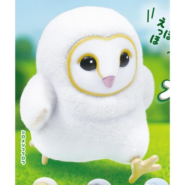 5A493『現貨』倉鴞寶寶跑步植絨公仔  Qualia  扭蛋   轉蛋 