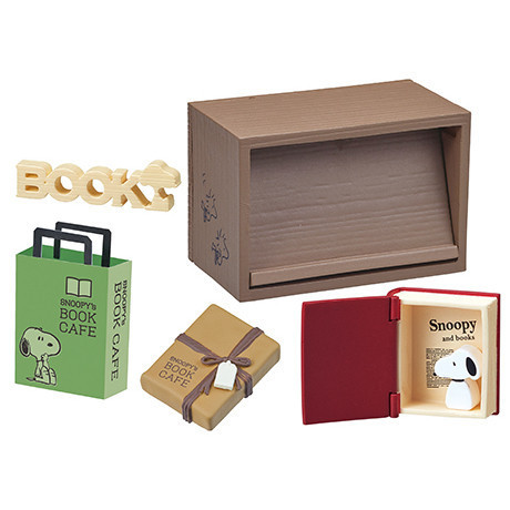 R57『現貨』史努比書房咖啡場景組 RE-MENT 盒玩 