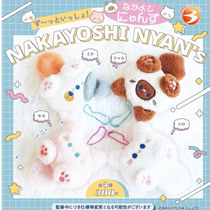 4A798『現貨』NAKAYOSHI NYAN'S絨毛吊飾 Bright Link 扭蛋 轉蛋 
